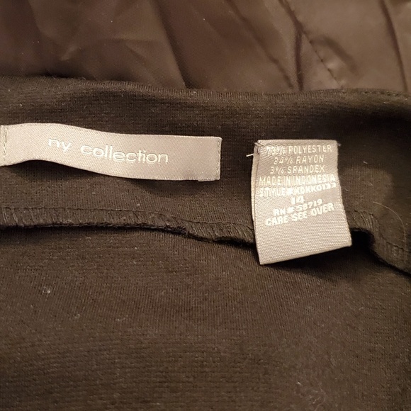 NY collection black flirty skirt sz 14 - Picture 5 of 5